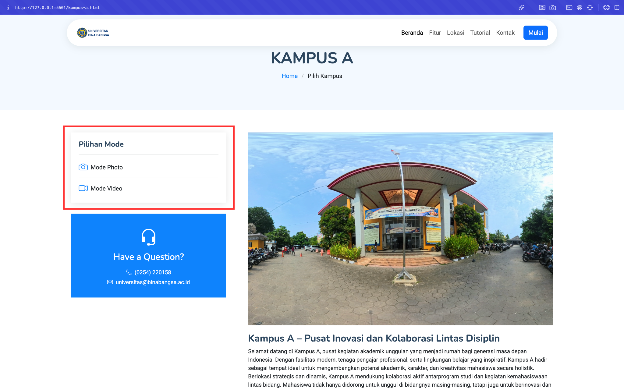Navigasi Lokasi dalam Tour